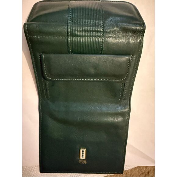 Rolfs Unisex Leather Flap Coin Pocket Tri-fold Card Holder Wallet Green OS NWOT - Picture 5 of 7